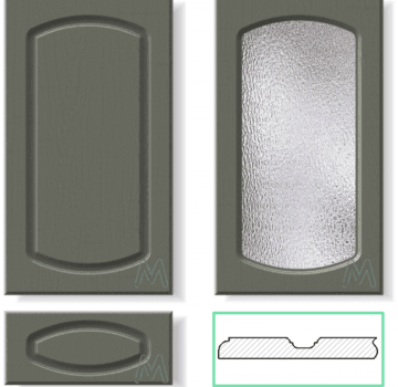 Мебельный фасад Арка 2 — МДФ + ПВХ плёнка от производителя MILADA Ульяновск